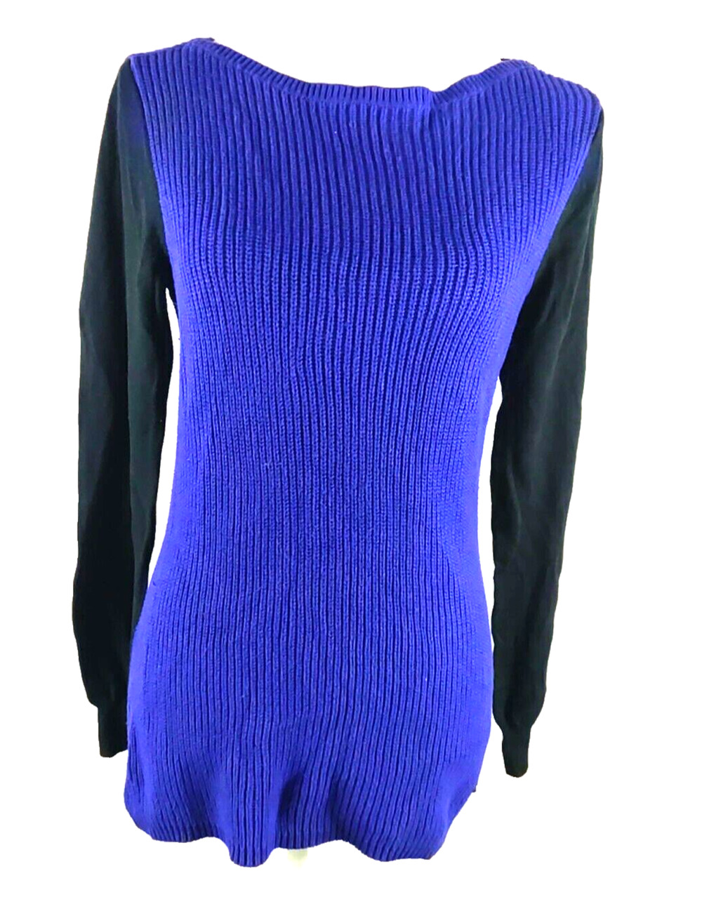 Lauren Ralph Lauren Women's Sweater Size Large Purple Black Knit